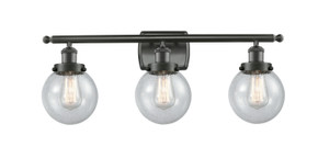 Bathroom Fixtures Three Lights by Innovations ( 405 | 916-3W-OB-G204-6 Ballston Urban ) 