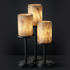 Lamps Table by Justice Designs ( 102 | ALR-8797-10-MBLK Alabaster Rocks ) 