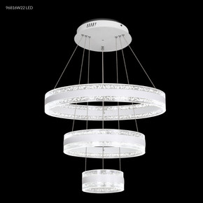 Large Chandeliers Drum Shade by James R. Moder ( 64 | 96816W22LED Contemporary ) 