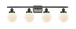 Bathroom Fixtures Four Lights by Innovations ( 405 | 916-4W-BK-G201-6-LED Ballston Urban ) 