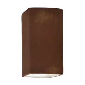 Exterior Sconces by Justice Designs ( 102 | CER-0910W-RRST-LED1-1000 Ambiance ) 
