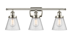 Bathroom Fixtures Three Lights by Innovations ( 405 | 916-3W-PN-G64-LED Ballston Urban ) 