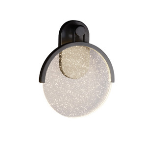 Exterior Sconces by Justice Designs ( 102 | ACR-7712W-BUBL-MBLK Acryluxe ) 