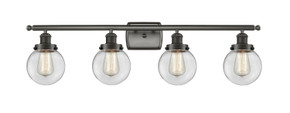 Bathroom Fixtures Four Lights by Innovations ( 405 | 916-4W-OB-G202-6 Ballston Urban ) 
