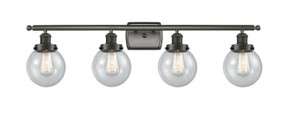 Bathroom Fixtures Four Lights by Innovations ( 405 | 916-4W-OB-G204-6-LED Ballston Urban ) 