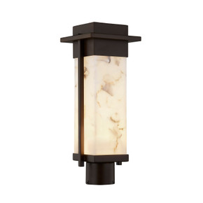 Exterior Post/Pier Head by Justice Designs ( 102 | ALR-7542W-DBRZ Alabaster Rocks ) 