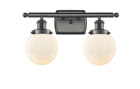 Bathroom Fixtures Two Lights by Innovations ( 405 | 916-2W-OB-G201-6 Ballston Urban ) 