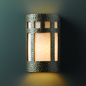 Sconces Directional/Cylinder by Justice Designs ( 102 | CER-5355-HMBR Ambiance ) 