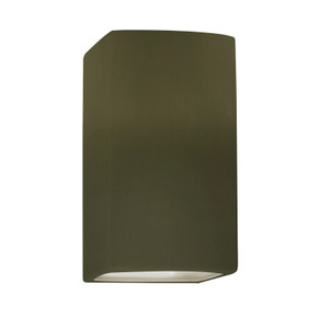 Exterior Wall Mt./Flush by Justice Designs ( 102 | CER-5915W-MGRN Ambiance ) 