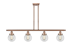 Linear/Island 4 Light + by Innovations ( 405 | 916-4I-AC-G202-6-LED Ballston Urban ) 