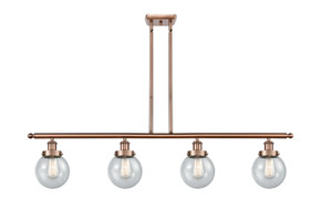Linear/Island 4 Light + by Innovations ( 405 | 916-4I-AC-G204-6-LED Ballston Urban ) 