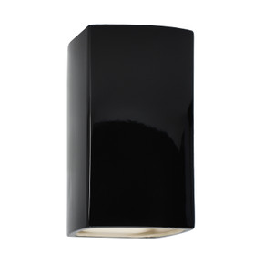 Exterior Wall Mt./Flush by Justice Designs ( 102 | CER-0915W-BLK Ambiance ) 
