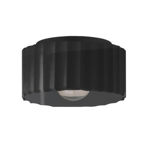 Exterior Ceiling Mount by Justice Designs ( 102 | CER-6185W-BLK Radiance ) 