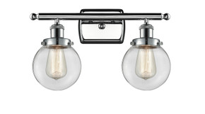 Bathroom Fixtures Two Lights by Innovations ( 405 | 916-2W-PC-G202-6 Ballston Urban ) 