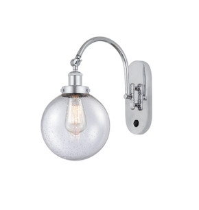 Sconces Single Glass by Innovations ( 405 | 918-1W-PC-G204-8 Franklin Restoration ) 