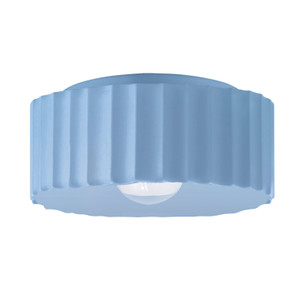Exterior Ceiling Mount by Justice Designs ( 102 | CER-6187W-SKBL Radiance ) 