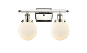Bathroom Fixtures Two Lights by Innovations ( 405 | 916-2W-PN-G201-6 Ballston Urban ) 