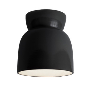 Flush Mounts Glass Down by Justice Designs ( 102 | CER-6190-BLK-LED1-1000 Radiance Collection ) 
