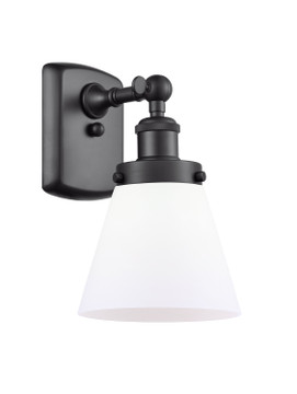 Sconces Single Glass by Innovations ( 405 | 916-1W-BK-G61-LED Ballston Urban ) 