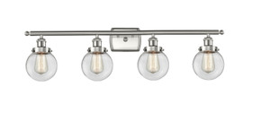 Bathroom Fixtures Four Lights by Innovations ( 405 | 916-4W-SN-G202-6-LED Ballston Urban ) 