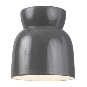 Flush Mounts Glass Down by Justice Designs ( 102 | CER-6190-GRY-LED1-1000 Radiance Collection ) 