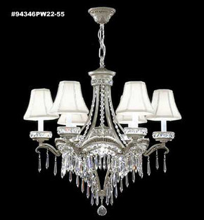 Mid. Chandeliers Candle by James R. Moder ( 64 | 94346PW22-55 Dynasty Cast Brass ) 