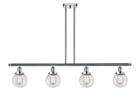 Linear/Island 4 Light + by Innovations ( 405 | 916-4I-PC-G202-6 Ballston Urban ) 