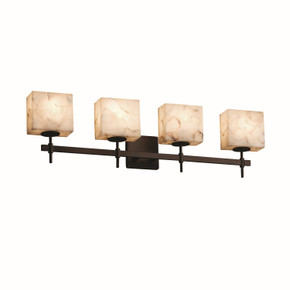 Bathroom Fixtures Four Lights by Justice Designs ( 102 | ALR-8414-55-DBRZ-LED4-2800 Alabaster Rocks ) 