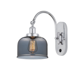 Sconces Single Glass by Innovations ( 405 | 918-1W-PC-G73-LED Franklin Restoration ) 