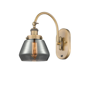 Sconces Single Glass by Innovations ( 405 | 918-1W-BB-G173-LED Franklin Restoration ) 