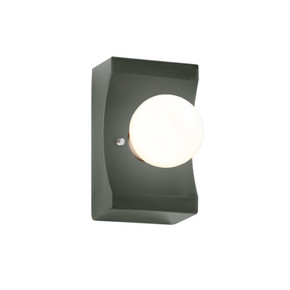 Sconces Single Glass by Justice Designs ( 102 | CER-3025-PWGN Ambiance ) 
