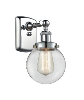 Sconces Single Glass by Innovations ( 405 | 916-1W-PC-G202-6-LED Ballston Urban ) 