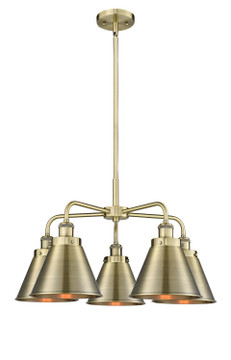 Mid. Chandeliers Glass Down by Innovations ( 405 | 916-5CR-AB-M13-AB Ballston Urban ) 