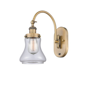 Sconces Single Glass by Innovations ( 405 | 918-1W-BB-G192-LED Franklin Restoration ) 