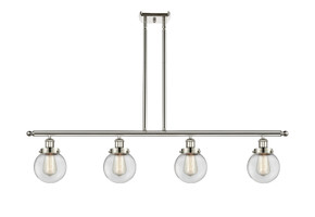 Linear/Island 4 Light + by Innovations ( 405 | 916-4I-PN-G202-6-LED Ballston Urban ) 