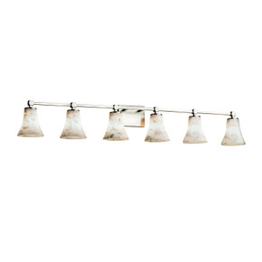Bathroom Fixtures Five+Lights by Justice Designs ( 102 | ALR-8426-20-NCKL Alabaster Rocks ) 