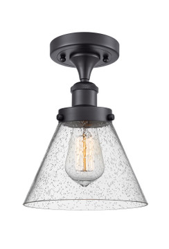 Semi-Flush Mts. Glass Down by Innovations ( 405 | 916-1C-BK-G44-LED Ballston Urban ) 
