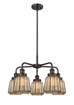 Mid. Chandeliers Glass Down by Innovations ( 405 | 916-5CR-OB-G146 Ballston Urban ) 