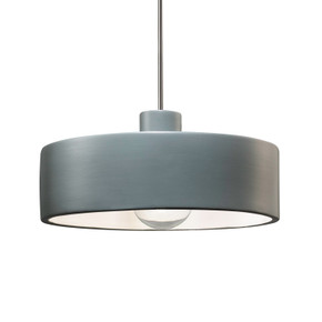 Mini Pendants Glass Down by Justice Designs ( 102 | CER-6460-PWGN-CROM-RIGID Radiance ) 
