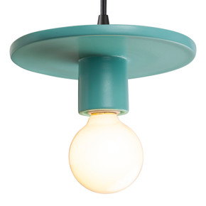 Mini Pendants Cable by Justice Designs ( 102 | CER-6320-RFPL-MBLK-BKCD Radiance ) 