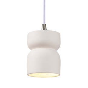 Mini Pendants Cable by Justice Designs ( 102 | CER-6500-BIS-NCKL-WTCD Radiance ) 