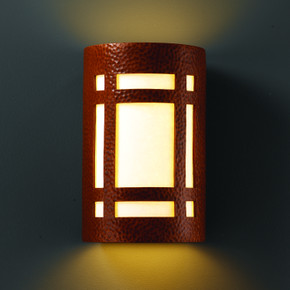 Exterior Sconces by Justice Designs ( 102 | CER-7495W-HMCP Ambiance ) 