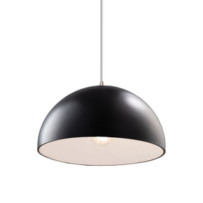 Pendants Glass Down by Justice Designs ( 102 | CER-6250-CRB-NCKL-WTCD Radiance ) 