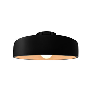 Semi-Flush Mts. Bowl Style by Justice Designs ( 102 | CER-6343-CRB-MBLK Radiance ) 