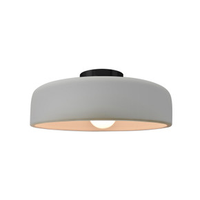 Semi-Flush Mts. Bowl Style by Justice Designs ( 102 | CER-6343-MAT-MBLK Radiance ) 