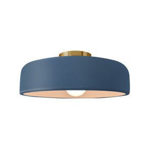 Semi-Flush Mts. Bowl Style by Justice Designs ( 102 | CER-6343-MID-BRSS Radiance ) 
