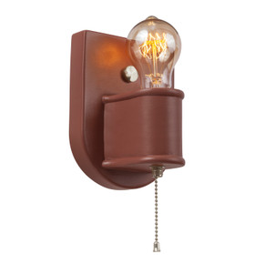 Sconces Single Candle by Justice Designs ( 102 | CER-7031-CLAY-NCKL American Classics ) 
