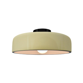 Semi-Flush Mts. Bowl Style by Justice Designs ( 102 | CER-6343-VAN-MBLK Radiance ) 