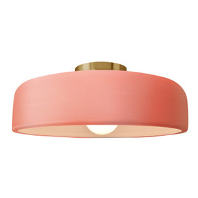 Semi-Flush Mts. Bowl Style by Justice Designs ( 102 | CER-6345-BSH-BRSS Radiance ) 