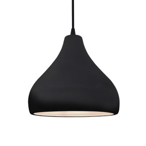 Mini Pendants Glass Down by Justice Designs ( 102 | CER-6563-BLK-MBLK-BKCD Radiance ) 